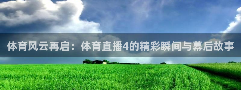 河豚体育：体育风云再启：体育直播4的精彩瞬间与幕后故事